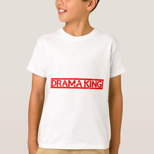 Drama Kung Frimärke T Shirt (Framsida)