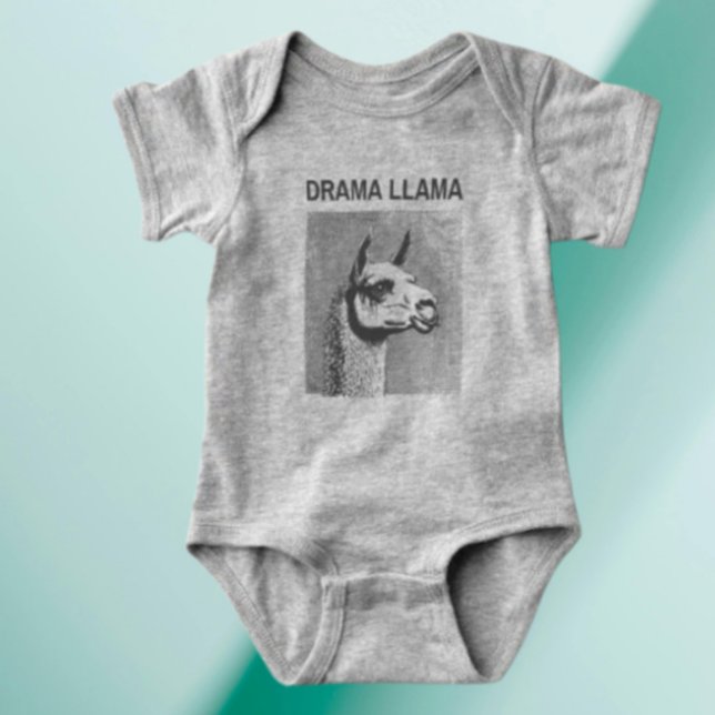 Drama Lama Rolig Bebis Onesie T Shirt (Skapare uppladdad)