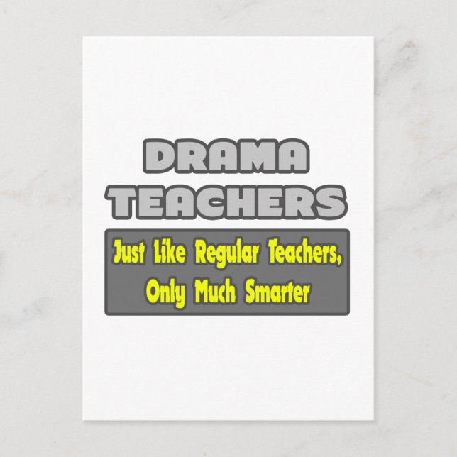 Drama-lärare..Smarter Vykort (Framsida)