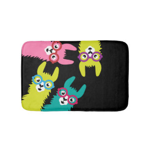 Drama Llama Colorful Camelid Bath Mat Badrumsmatta