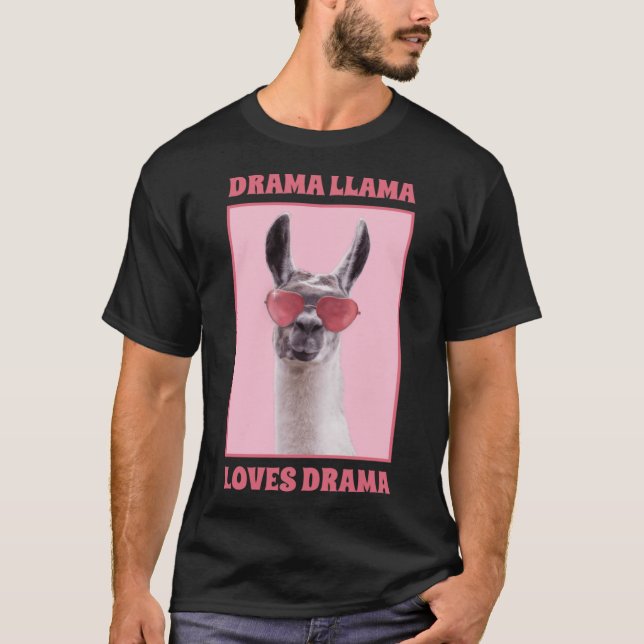 Drama Llama  Fantastic Animals Classic T-Shirt (Framsida)