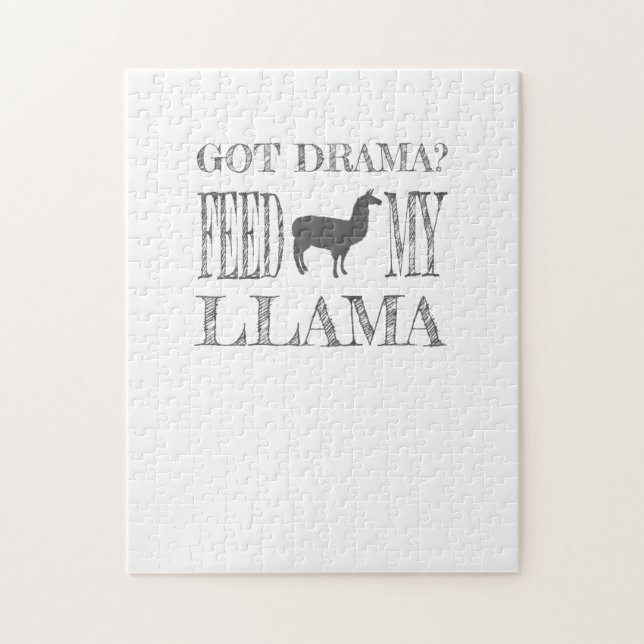 Drama Llama Har Drama Matar Min Llama Pussel (Vertikal)