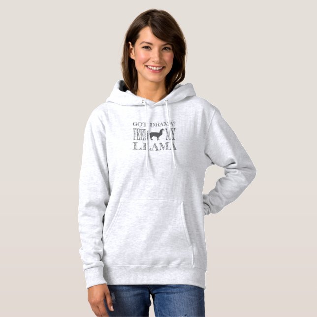 Drama Llama Har Drama Matar Min Llama T Shirt (Hel framsida)