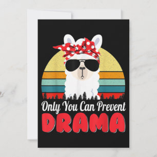 Drama Llama kan bara förhindra att Drama funny Inbjudningar