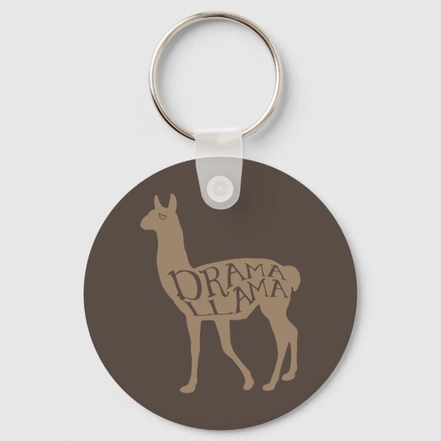 Drama Llama Keychain Nyckelring (Framsida)