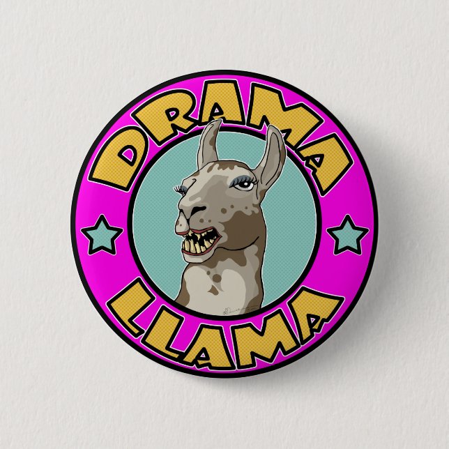 Drama Llama Knapp (Framsida)