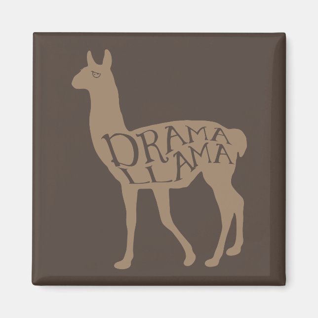 Drama Llama Magnet (Framsidan)