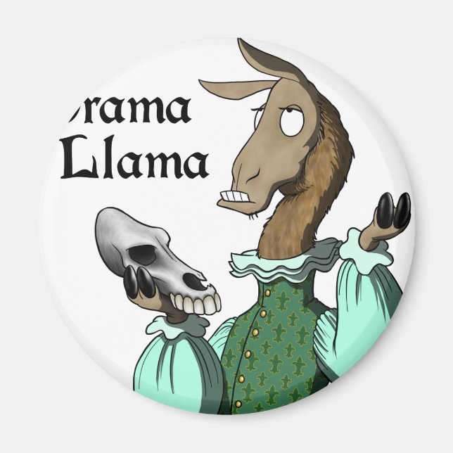 Drama Llama Magnet (Framsidan)