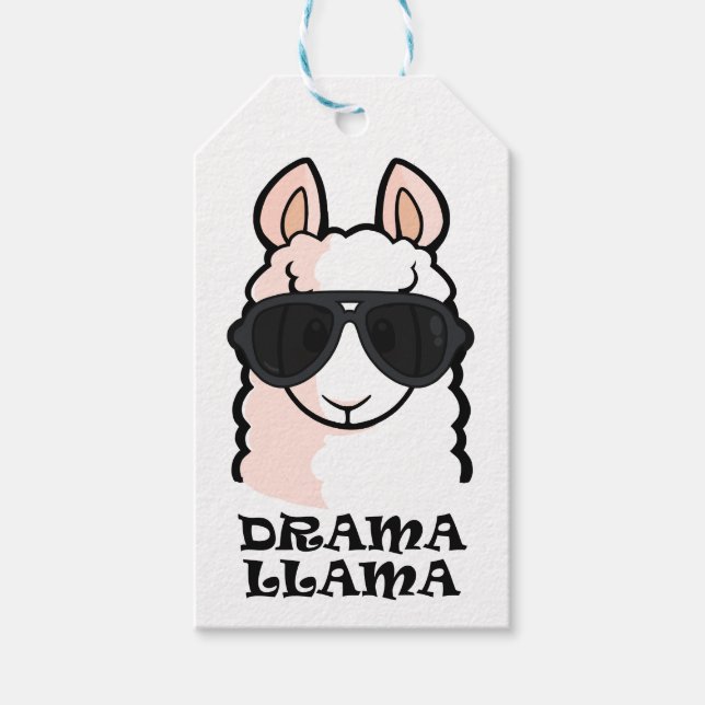 Drama Llama Presentetikett (Framsidan)