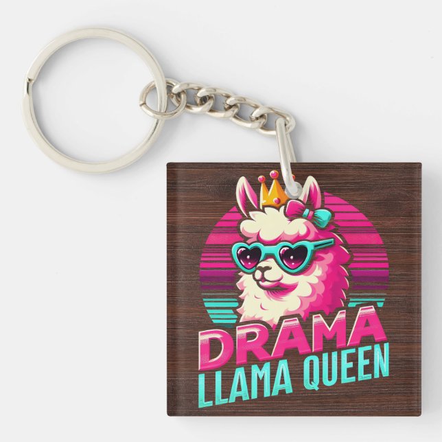Drama Llama Queen for Llama Älskare for Women Girl (Framsidan)