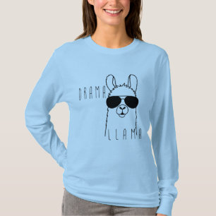 Drama Llama T-Shirt Lustigt djurförsök