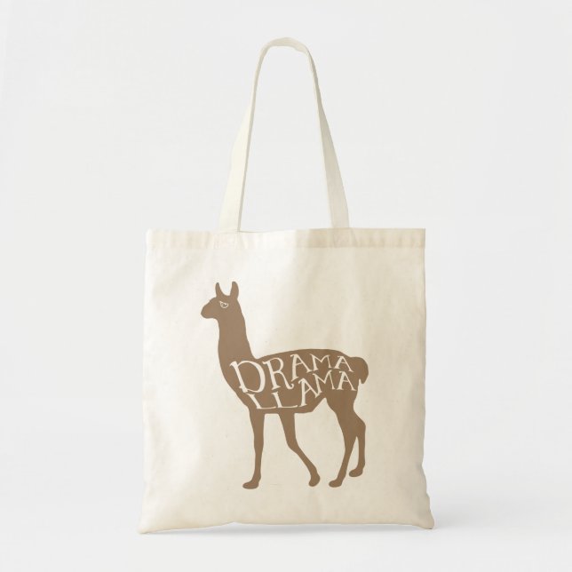 Drama Llama Tote Bag Tygkasse (Framsidan)