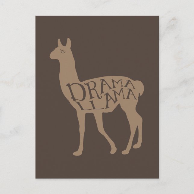 Drama Llama Vykort (Framsida)