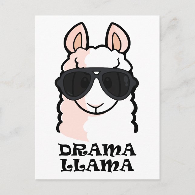 Drama Llama Vykort (Framsida)