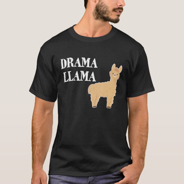 Drama Llama Whimsical Animal Tee (Framsida)