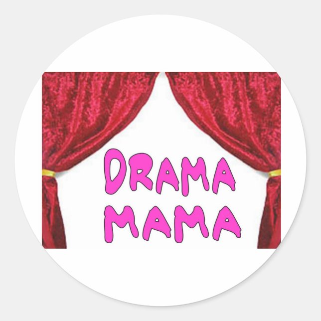 DRAMA MAMMA RUNT KLISTERMÄRKE (Framsida)