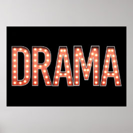 DRAMA Marquee Ljus Poster