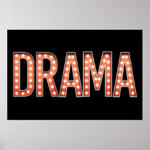 DRAMA Marquee Ljus Poster