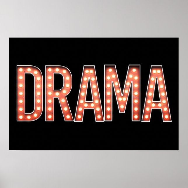 DRAMA Marquee Ljus Poster (Framsidan)
