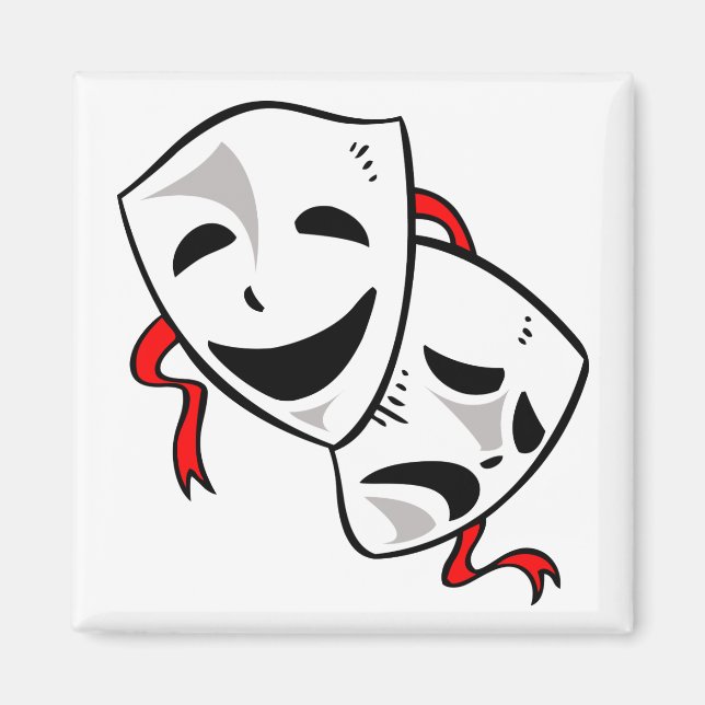Drama Masks Magnet (Framsidan)