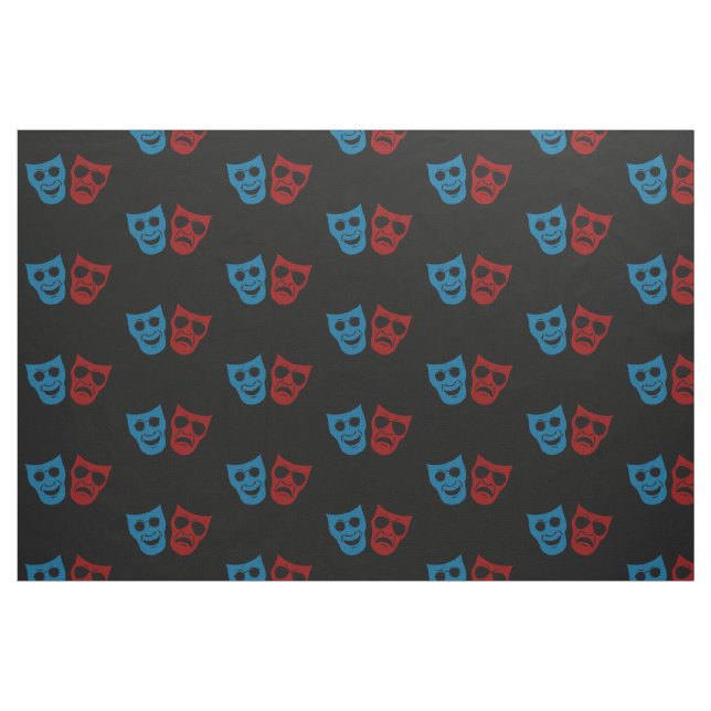 Drama Masks med solglasögon Tyg (Fat Quarter)