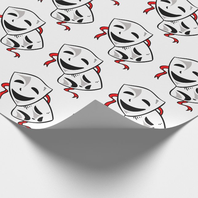 Drama Masks Presentpapper (Hörn)