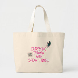 Drama och Show Tunes Tote Bag Jumbo Tygkasse