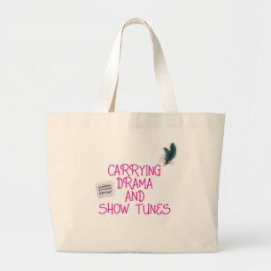 Drama och Show Tunes Tote Bag Jumbo Tygkasse
