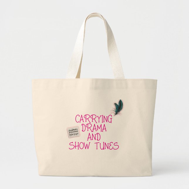 Drama och Show Tunes Tote Bag Jumbo Tygkasse (Framsidan)