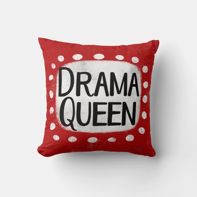Drama Queen Dekorativ kudde (Framsida)