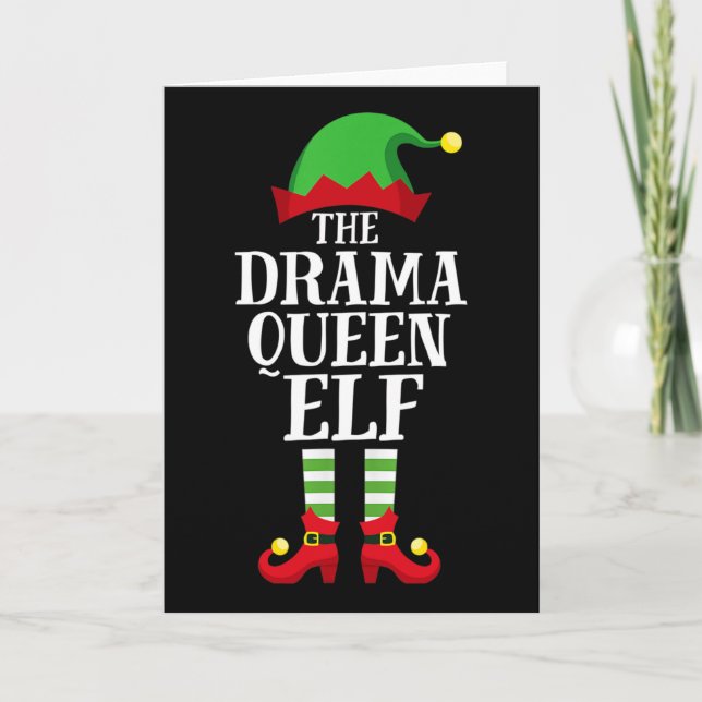 Drama Queen Elf Matching Family Group, jul Kort (Framsida)