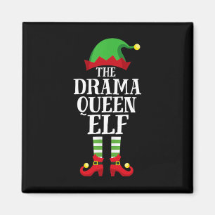 Drama Queen Elf Matching Family Group, jul Magnet