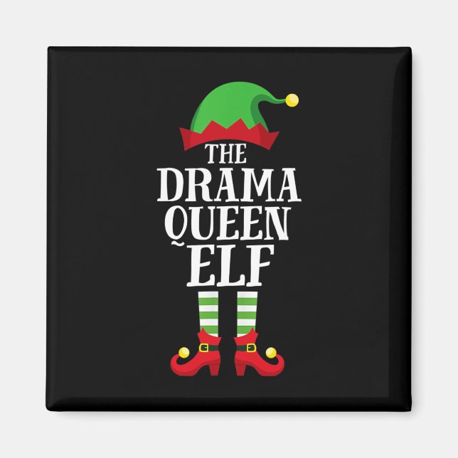 Drama Queen Elf Matching Family Group, jul Magnet (Framsidan)