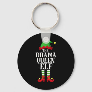 Drama Queen Elf Matching Family Group, jul Nyckelring