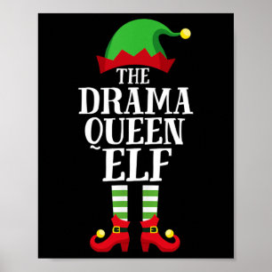 Drama Queen Elf Matching Family Group, jul Poster