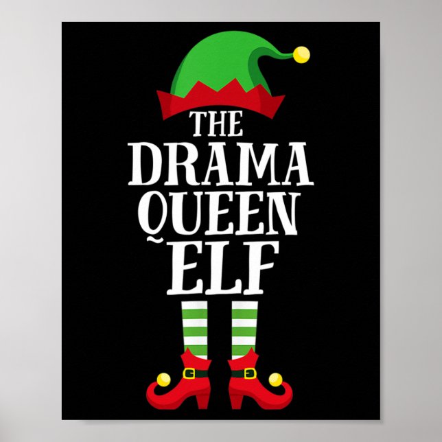 Drama Queen Elf Matching Family Group, jul Poster (Framsidan)