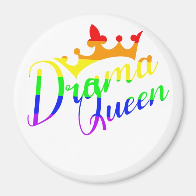 Drama Queen | HBT-Pride+ Magnet (Framsidan)