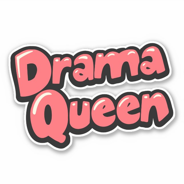 Drama Queen Klistermärken (Framsida)