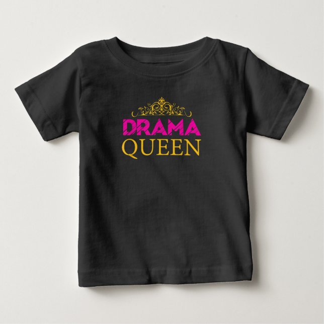 Drama Queen Krona Actress Broadway Actress T Shirt (Framsida)
