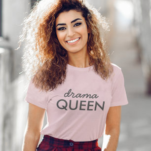 Drama Queen Snyggt för modern Trendig Coola Cute T Shirt