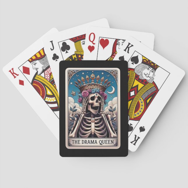 Drama Queen Tarot Poker-kort Casinokort (Baksidan)