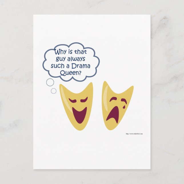 Drama Queen Vykort (Framsida)
