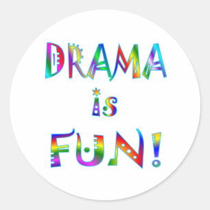 Drama Runt Klistermärke