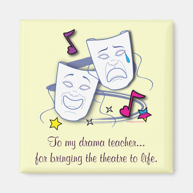 Drama Teacher Tack Magnet (Framsidan)