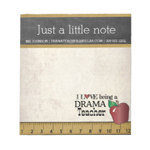 Drama Teacher VINTAGE STIL Anteckningsblock
