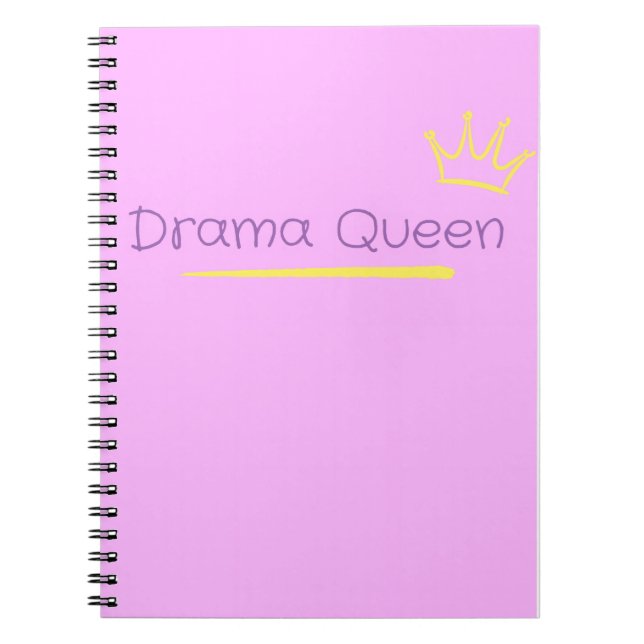 Dramadrottning Anteckningsbok (Framsidan)