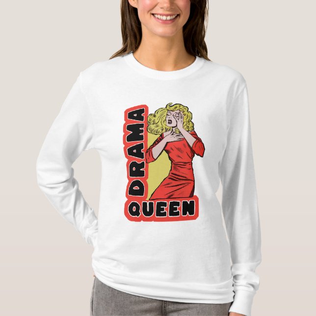Dramadrottning eftersom allt exciterar mig för myc t shirt (Framsida)