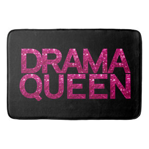 Dramadrottning Hot Pink Glitter  Badrumsmatta
