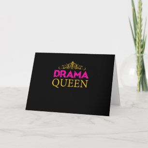 Dramadrottning Kron Skådespelerska Broadway Skådes Kort