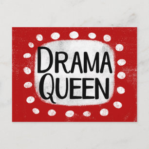 Dramadrottning Postkort Vykort